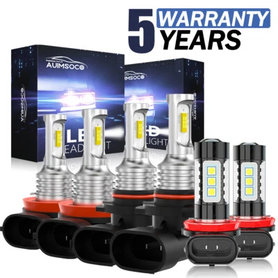 Faros LED faros antiniebla haz alto/bajo para Toyota Sienna 2011 2012 2013-2020 Foto 1 de 4