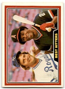 1981 DONRUSS BEST HITTERS (GEORGE BRETT, ROD CAREW) KANSAS CITY