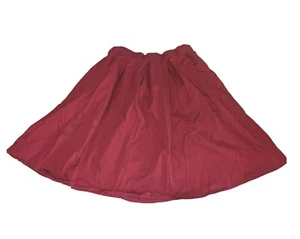 A-Lline size L Red Swing Out Skirt with Pockets Holiday Christmas Valentines - Picture 1 of 6