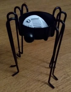 SPINNE TEELICHTHALTER - Schwarz Metall 9x7x6cm Süßes Element Halloween Geschenk - Bild 1 von 6