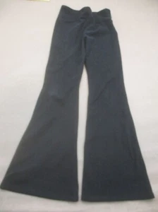 Abercrombie&Fitch Size 13-14 Girls Black High Rise Pull On Flare Track Pants 203 - Picture 1 of 7