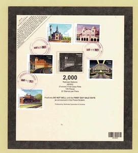 5758-5752 Bahnhöfe kompletter Satz inoffizieller Ersttagsstempel auf Deckkarte - Bild 1 von 1