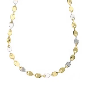 Men's Yellow And White 18K Gold Chain - Picture 1 of 1