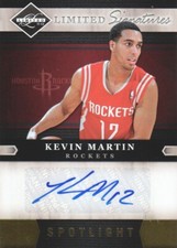 2011-12 Limited Basketball Signatures Auto Gold #18 Kevin Martin 21/24 