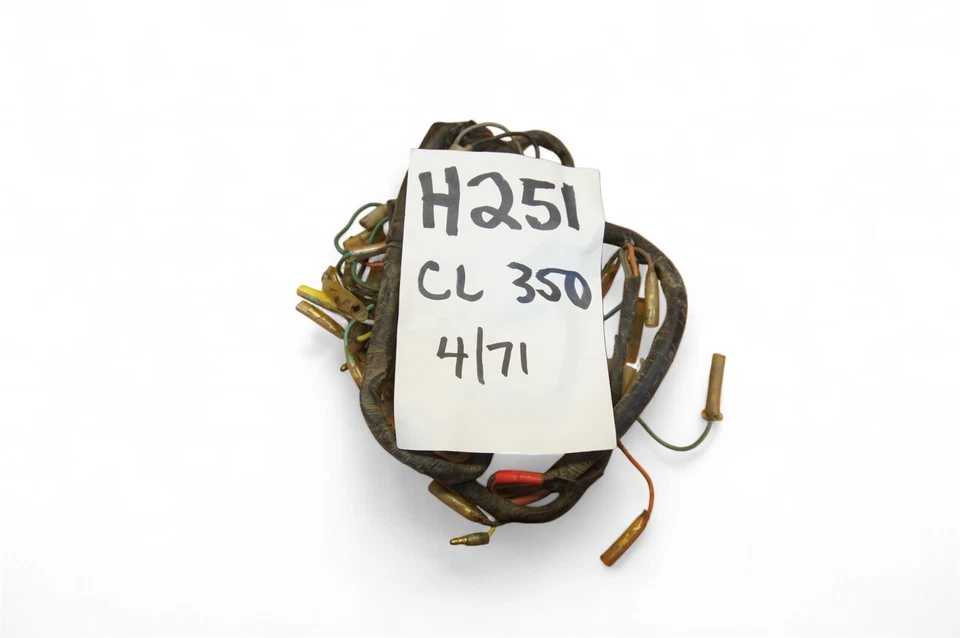 Arnés de cables eléctrico Honda Scrambler 1971 CL350 H251 *AH20 Foto 1 de 3