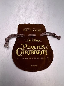 PIRATES OF THE CARIBBEAN THE CURSE OF THE BLACK, JOHNNY DEPP COIN BAG NEW EMPTY - Picture 1 of 4