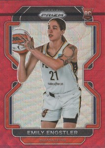2022 Panini Prizm WNBA Prizms Ruby Wave #184 Emily Engstler