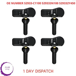 4X Capteur Pression Pneu TPMS 433MHZ 52933-C1100 pour Hyundai Tucson Sonata - Photo 1 sur 11