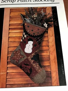 UNCUT Thimbleberries Scrap Patch Stocking 17” Sewing Pattern - Picture 1 of 3