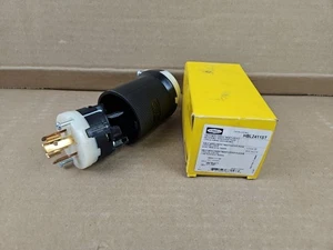 HUBBELL TWIST-LOCK INSULGRIP HBL2411ST MALE 20A 125/250VAC 3P 4W GRND - Picture 1 of 4