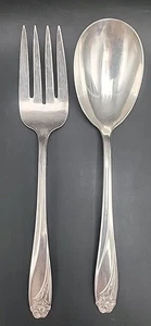 2-Vintage Daffodil 1847 Rogers Bros Silver Plated Serving Set - Picture 1 of 8