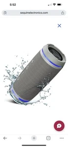 TREBLAB Wireless Bluetooth Speaker Water Resistant Gray/Silver (HD77GR) - Picture 1 of 1