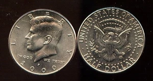 2000-P KENNEDY MEZZO DOLLARO (RK645) Bella moneta - Foto 1 di 1