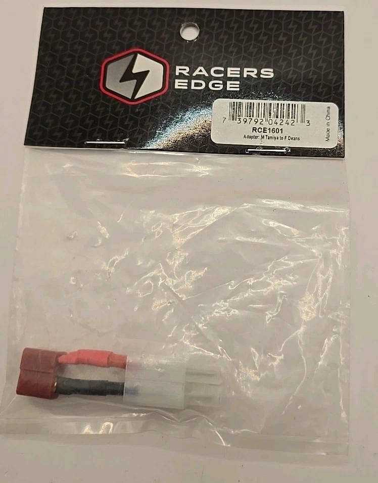 Racers Edge Adapter Male Tamiya to Female Deans RCE1601 - Image 1 of 1