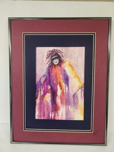 Jo Dunnick Native American Ceremonial Spirit Dancer Watercolor Print No Glass - Picture 1 of 10