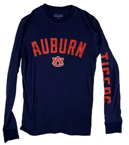 Champion Small University Auburn Tigers Long Sleeve Tshirt Spellout Soft Logo - Picture 1 of 9