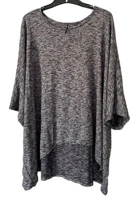 Blusa túnica gris talla única Dress To Kill para mujer talla grande plus OS Foto 1 de 4