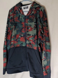 Simms Rogue Fleece Hoody Mens XXL Full Zip Jacket Camo Black pockets - Picture 1 of 6