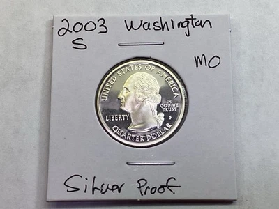 2003 S Washington Silver Proof State Quarter 082525 70tk - Image 1 of 4