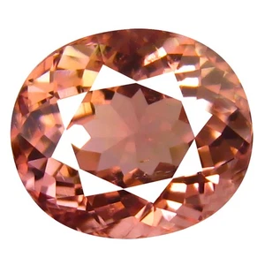 3.16 ct Impressive Oval Cut (9 x 8 mm) Un-Heated Pink Tourmaline Gemstone - Picture 1 of 1
