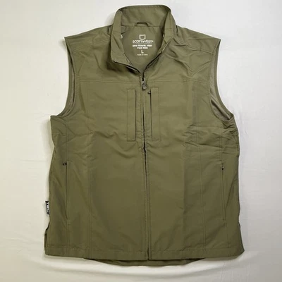 ScotteVest Men's Large Olive Green Travel RFID Tech 26 Pockets Utility - Image 1 of 4