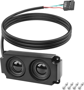 Motherboard Speaker Internal USB PC Computer Speaker 9 Pin for Desktop Case Audi - Picture 1 of 7