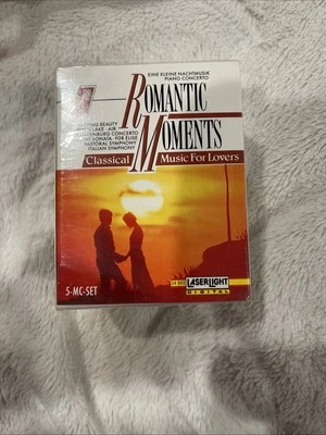 ROMANTIC MOMENTS 1992 DELTA MUSIC LASER LIGHT DIGITAL CASSETTE LOT OF 5 NEW  - Imagem 1 de 4