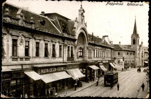 Antigua postal de Rumania Oradea Nagyvarad Rakoczi Utc. Tienda judía 1917 - Imagen 1 de 2