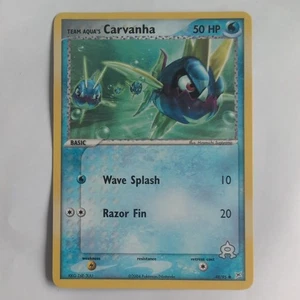 2004 Nintendo Pokemon EX Team Magma Vs Team Aqua Team Aquas Carvanha 48 /95 01 - Picture 1 of 2