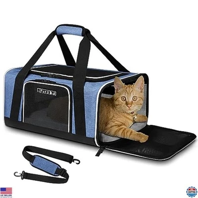 Petskd Soft Pet Carrier Bag - Airline Approved for Small Cats & Dogs, 17x12x8.5 Foto 1 de 4