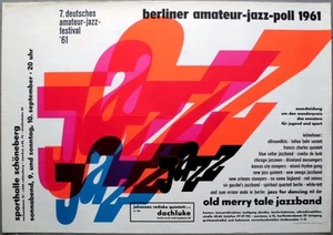 AMATEUR JAZZ FESTIVAL - 1961 - Old Merry Tale - Live In Concert - Poster - Berli - Picture 1 of 1