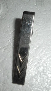 Swank Sterling Krawattennadel Clip silberfarben erhöhte Pfeile 1 5/8 Zoll lang - Bild 1 von 12