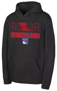 FELPA CON CAPPUCCIO PULLOVER UOMO RAGNO GIOVANE NEW YORK RANGERS NHL OUTERSTUFF LARGE - Foto 1 di 3