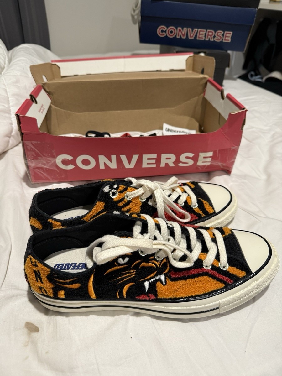 靴 CONVERSE UNDEFEATED ct70 CONVERSE X UNDEFEATED CHUCK 70 MID - CHIVE/ PARCHMENT