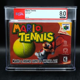 PSA 8.0 Mario Tennis Nintendo 64 N64 New Factory Sealed Graded WATA VGA CGC