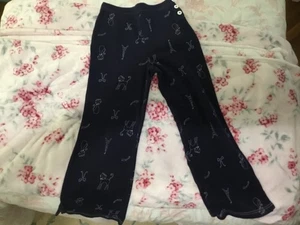 Vintage Gymboree 2002 Bon Voyage Navy Paris Kitty Cat Matrosenhose Gr. XXL-7 - Bild 1 von 5