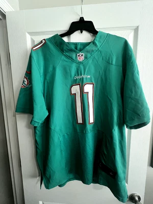 Miami Dolphins Mike Wallace #11 现场耐克男式 NFL 球衣 52 码 — 第 1/4 张图片