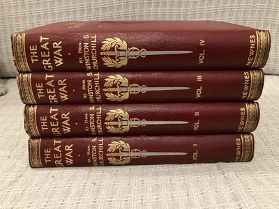Winston S. Churchill - The Great War Vol. I - IV Home Library Book Company - Image 1 of 4