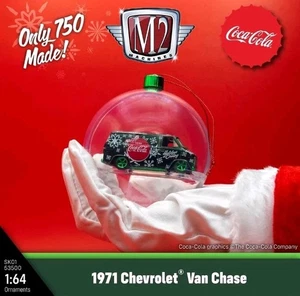2025 M2 Machines Christmas Ornament - Coca-Cola 1971 Chevrolet Van CHASE!! - Picture 1 of 5