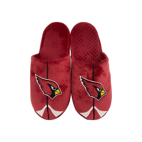 Arizona Cardinals NFL Men's Team Stripe Slipper, 4 Sizes Available, FREE SHIP Cover