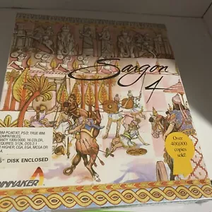 NEW NOS SARGON 4 Chess Game PC/DOS 5.25 Disks 1989 Big Box IBM SEALED Freeship - Picture 1 of 1