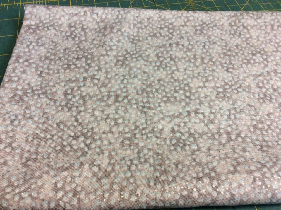 3/4 yard Artisan Spirit 100% Cotton grey w/ light blue dots - Image 1 of 1