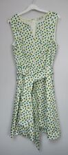 Boden  Mischa Belted Dress Ivory, Citrus Fruit Small summer fit and flare 16 R