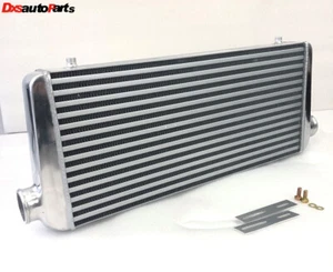 Aluminio Pulido 2.25" E/S Hágalo Usted Mismo Intercooler Montaje Frontal Total 30"X12.5"X3" - Imagen 1 de 6