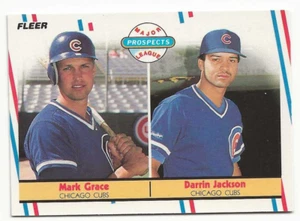 1988 Fleer - Mark Grace, Darrin Jackson #641 (RC) - Picture 1 of 2