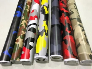 Película adhesiva de camuflaje urbano camuflaje vinilo envolvente para automóvil calcomanía envoltura libre de burbujas de aire - Imagen 1 de 72
