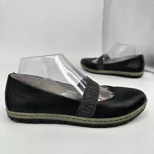 Born Kalani Mary Jane Leather Slip On Women 7 M Black - Picture 1 of 11