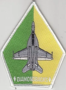 VFA-102 DIAMONBACKS GREEN / YELLOW COFFIN SHOULDER PATCH - Picture 1 of 1