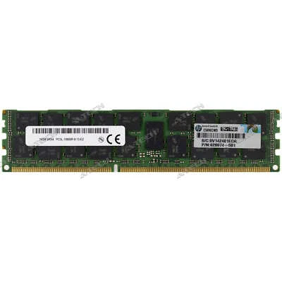 HP 16GB PC3L-10600R RDIMM 627812-B21 632204-001 628974-081 HPE Server Memory RAM - Image 1 of 2