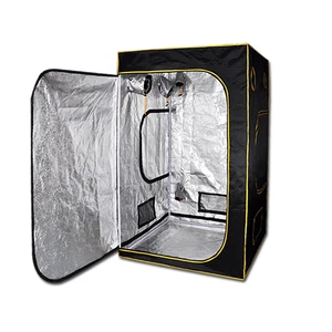 1.2 x 1.2 x 2m Hydroponics Grow Tent Mylar Dark Oxford Cloth Indoor Greenhouse - Picture 1 of 6
